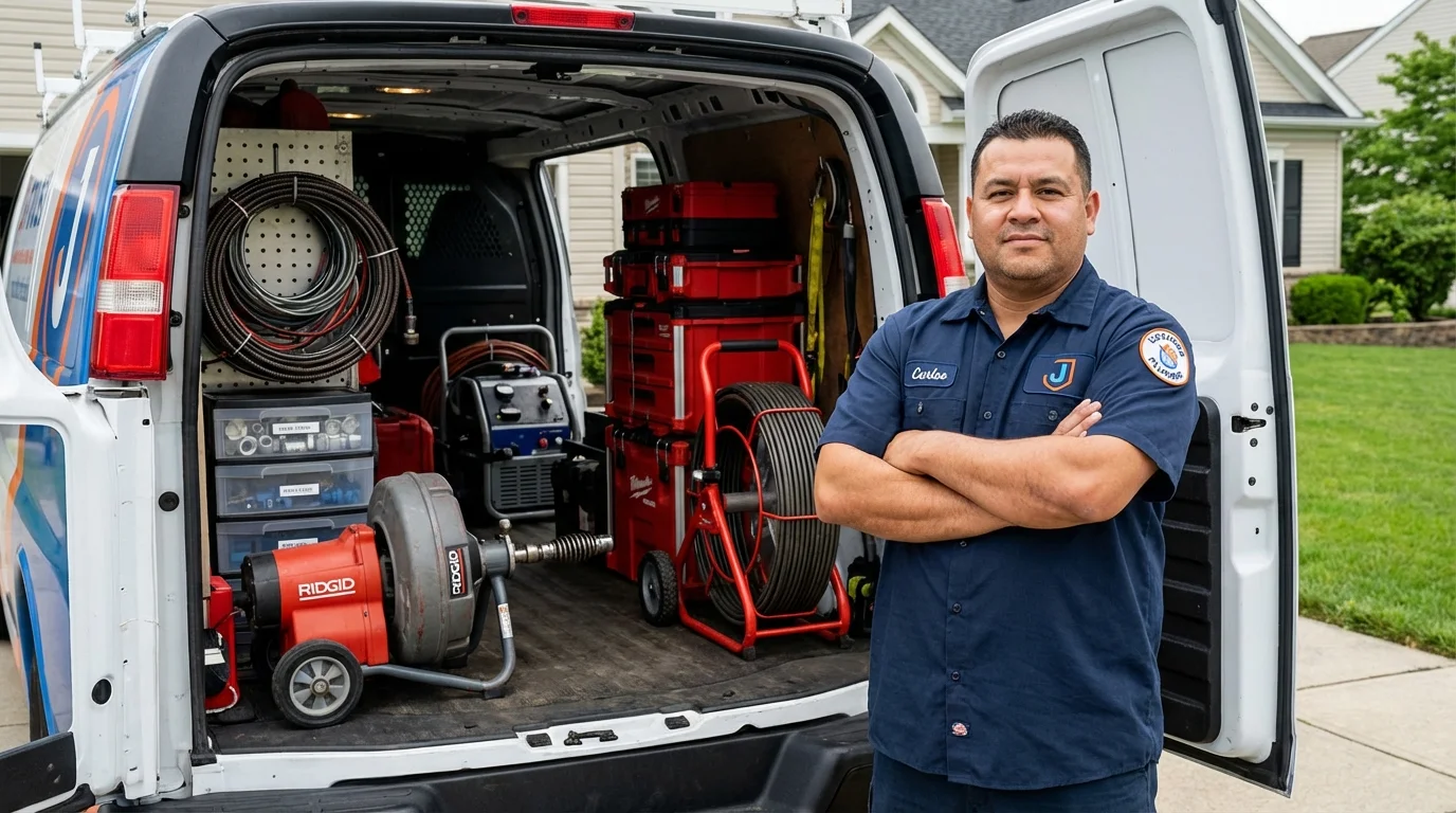 Professional drain cleaning equipment and Johns Plumbing LLC plumber in Atascadero